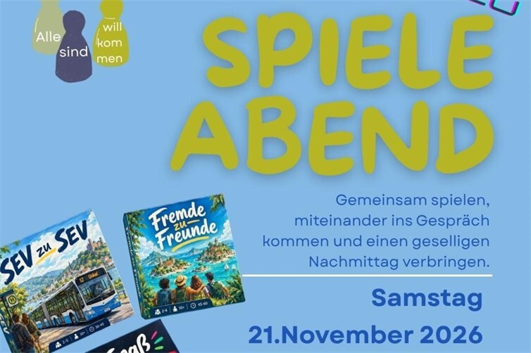 Erster Spieleabend des Vereins Gemeinsam für Vielfalt e.V. im Pfarrheim Unkel