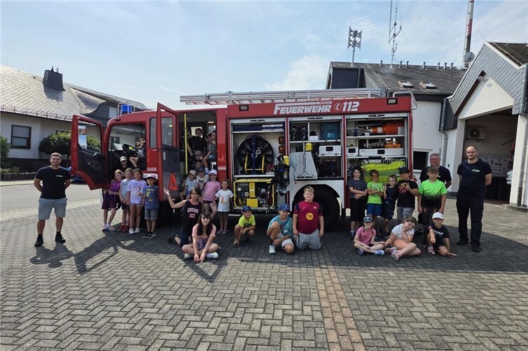 Erstmaliger Ferientag für Kinder bei der Freiwilligen Feuerwehr Kottenheim.