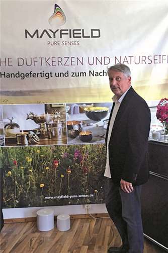 Erwin Baumgartner in dem neuen Laden des jungen Unternehmens. Privat