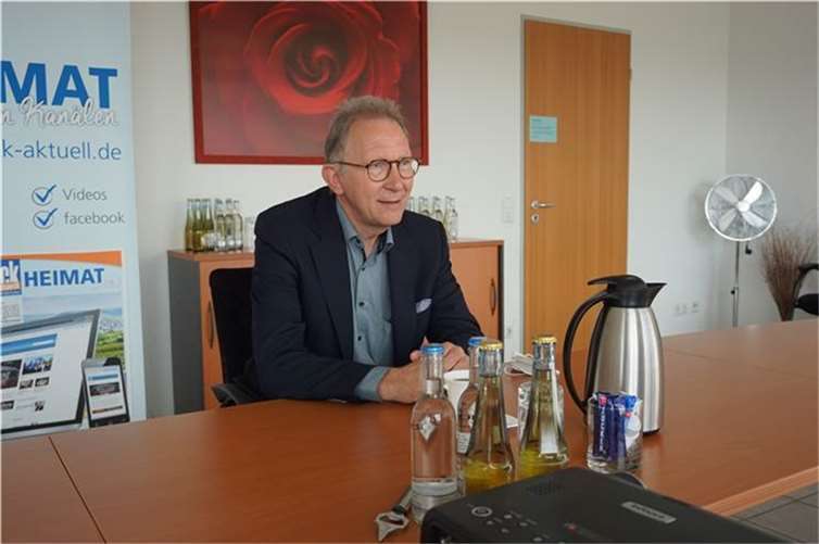 Erwin Rüddel bei einem Besuch bei BLICK aktuell. Foto: ROB
