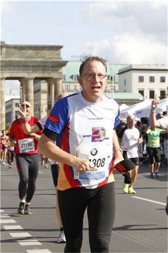 Erwin Rüddel beim Berlin-Marathon. Quelle: Büro von Erwin Rüddel