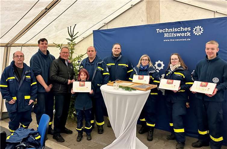 Erwin Rüddel beim THW Neuwied. Foto: Michael Wulf