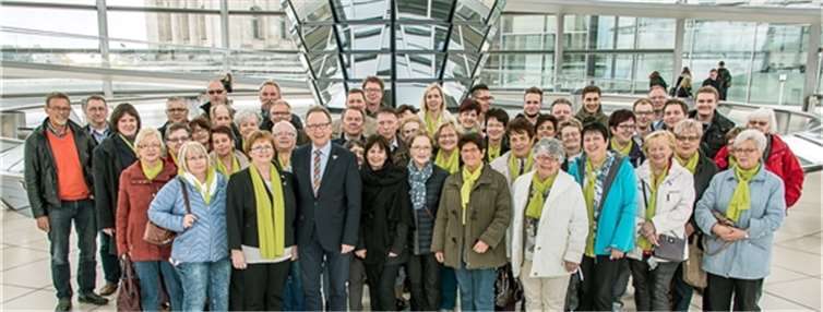 Erwin Rüddel freute sich über den Besuch aus seinem Wahlkreis. Sabine Mittermeier