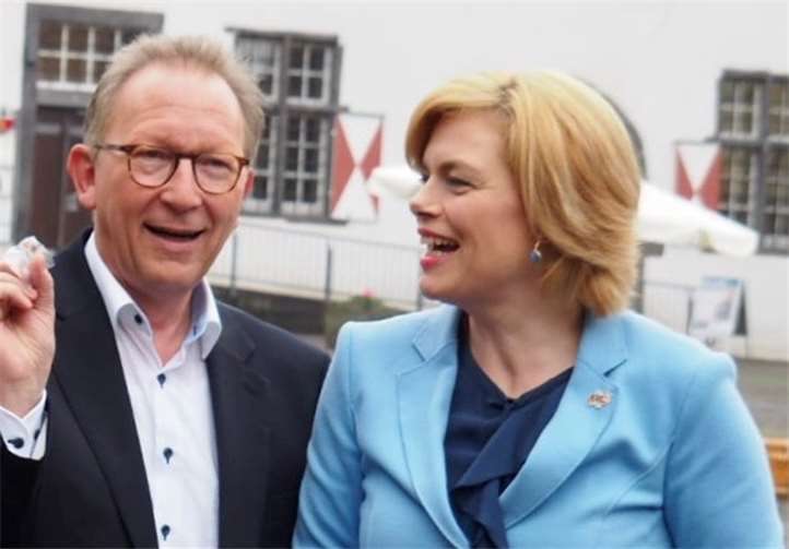 Erwin Rüddel und Julia Klöckner .Quelle: Büro von Erwin Rüddel