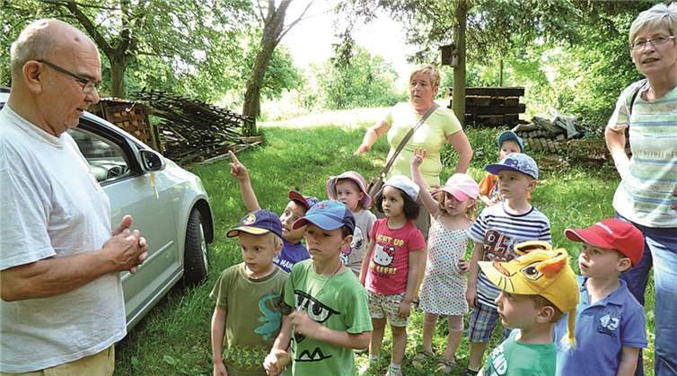 Erzieherinnen und Kinder aus dem Haus für Kinder Kemperhof genossen den lehrreichen und interessanten Tag. privat
