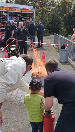 Es durfte selbst gelöscht werden. Foto: Christian Fein