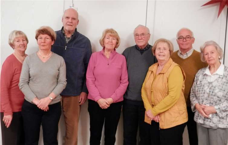Es geht weiter bei der SPD-Seniorengemeinschaft 60 plus Rengsdorfer Land (von links): Irmgard Melsbach, Renate Zimmermann, Martin Sandmann, Irmgard Kutscher, Rolf Lück, Bruni Velden, Arno und Liane Barg. privat