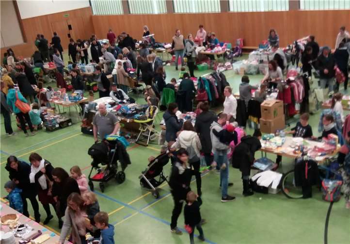 Es herrschte reges Treiben in der Leyberghalle. Foto: privat