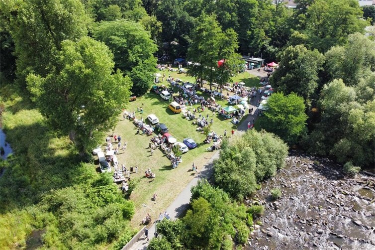 Es ist wieder Inselmarkt auf der Insel im Mühlenwerth in Niederbieber.