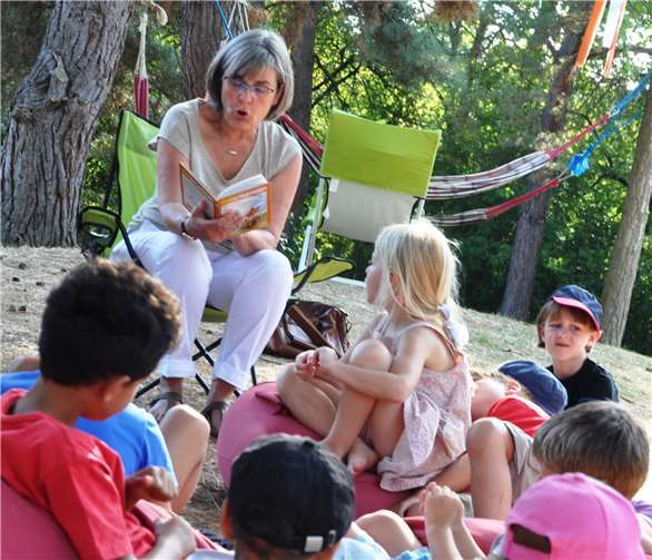 Es ist wieder Vorlesezeit auf der Lesewiese.Foto: privat