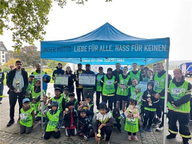 Es nahmen insgesamt 110 Personen am Programm teil. Foto: Majlis Ansarullah