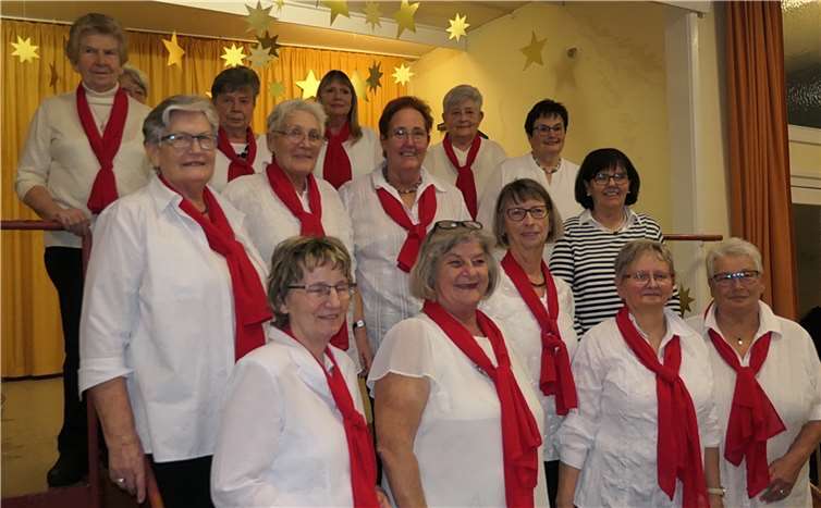 Es scheiden aus: Gabi Graf, Ursula Hickmann, Margret Persy Marianne Spurzem, Irene Unger und Christel Wilkes. Es verbleiben als neues Team: Gabi Breuer, Elvira Bläser, Edeltrud Debüser, Mary Dreis, Inge Einig, Ursula Emmerich, Roswitha Horch, Ursula Kaiser, Martina Pörling, Marlene Röhrig und Ursula Wendland.Foto: privat