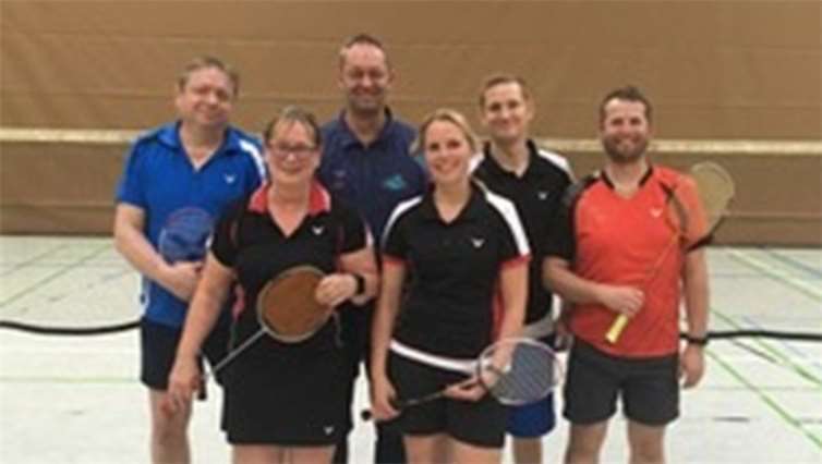 Es spielten für die TG Polch: Michael Schnurrer, Andreas Palmer, Robin Hilicke, Mark Graßmann, Monika Schnurrer und Carola Geisen. Auf dem Bild fehlen: Holger Gayk und Christian Gottwald. C. Geisen