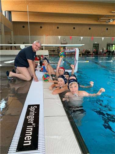 Es spielten und trafen: Sorin Babin, Anton Zerwinski, Mateo Markovic, Vincent von Deringer, Nikolai Ackermann und Bennet Conrad. Quelle: SC Poseidon Koblenz