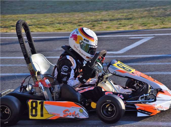 Es war Enricos letztes Rennen in seinem „kleinen“ Kart.