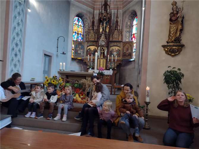 Es war eine sehr gelungenge Erntedank-Feier. Quelle: Team KirchevorOrt St. Sebastian