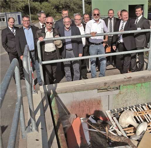 Es war soweit: Die Müllumladestation wurde durch in Betrieb genommen. -UM