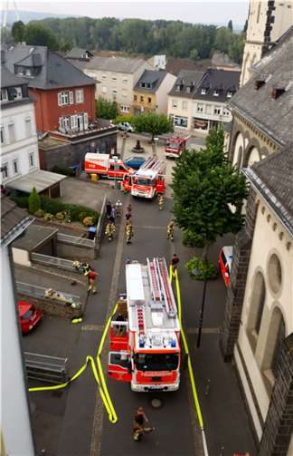 Wichtige Übung für den Ernstfall Es waren aufregende Stunden im und vor dem Haus St. Franziskus im Herzen von Weißenthurm.