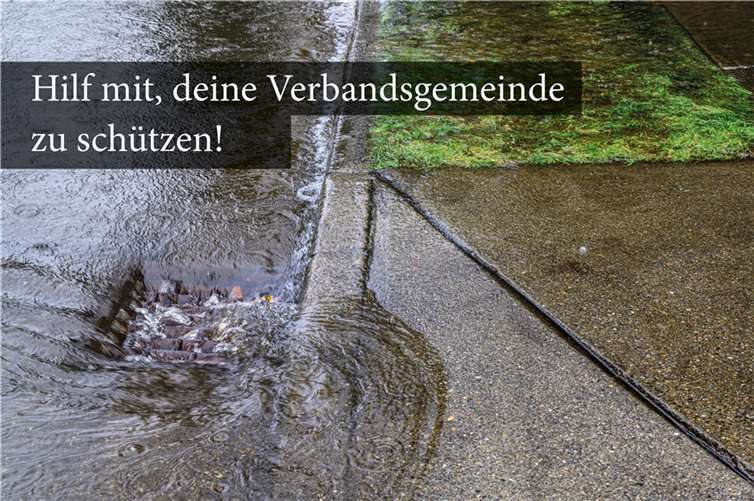 Es wird Projektmithilfe für „Urban Flood Resilience Smart Tools“ gesucht (ca. 10 Minuten Bearbeitungszeit).  Quelle: Verbandsgemeinde Mendig // AdobeStock 278528639