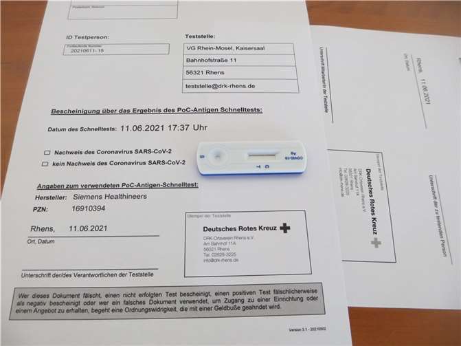 Es wird wieder mehr getestet.Foto: Thomas Bergmann, DRK Rhens