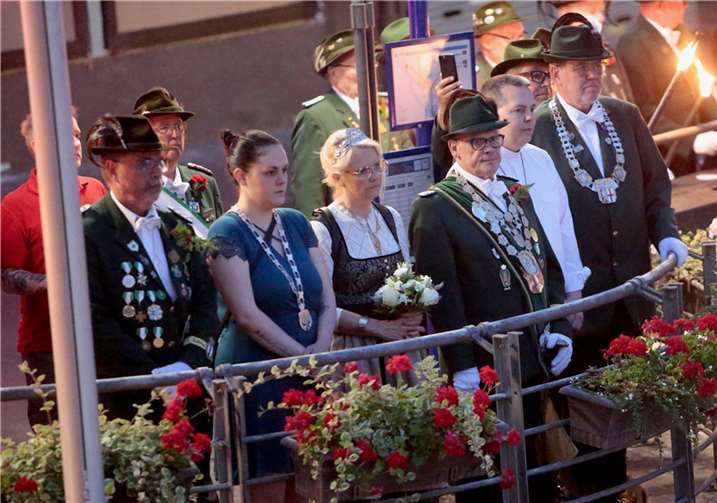 Es wurde eine feierliche, würdevolle Atmosphäre zu Ehren des scheidenden Königspaares geschaffen.