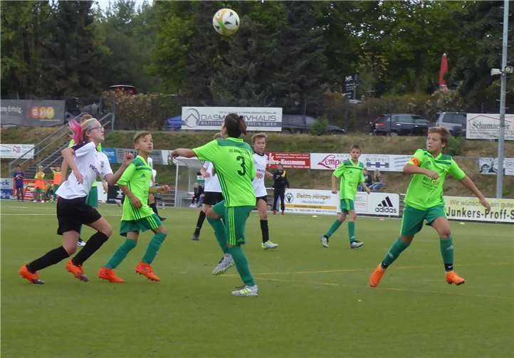 Es wurde um jeden Ball gekämpft. privat