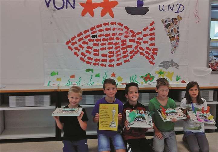 Es wurde viel gebastelt in der Ferienfreizeit.