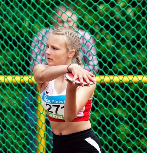 Eva-Fabienne Stein in Aktion.  Foto: Wolfgang Birkenstock