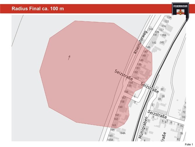 Evakuierungszone in Pfaffendorf. Quelle: Stadt Koblenz 