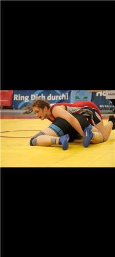 Evgenija Fischer in Aktion.