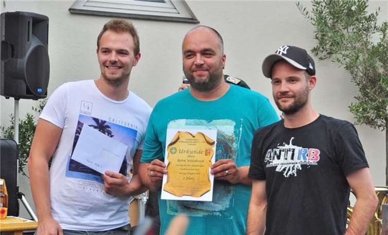 „Ewig Durscht“ mit Stadtmeister Kai Ibach (links).