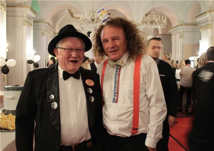 Ex-Prinz Rainer Goldschmidt mit Anton dem Clown.