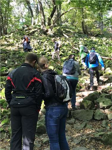 Exkursion am Leyberg.