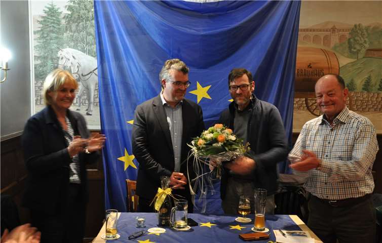 FDP-Europawahl-Kandidat Marcus Scheuren freute sich über die Einladung der Europa-Union ins Mayener Brauhaus. Foto: privat