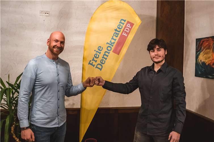 Fabian Baldus und Max Richter. Foto: FDP-Ortsverband Vallendar