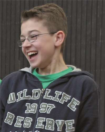 Fabian Meyer bei der Siegerehrung in Köln.