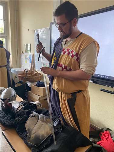 Fachkundige Informationen rund um das Thema Mittelalter durften nicht fehlen.