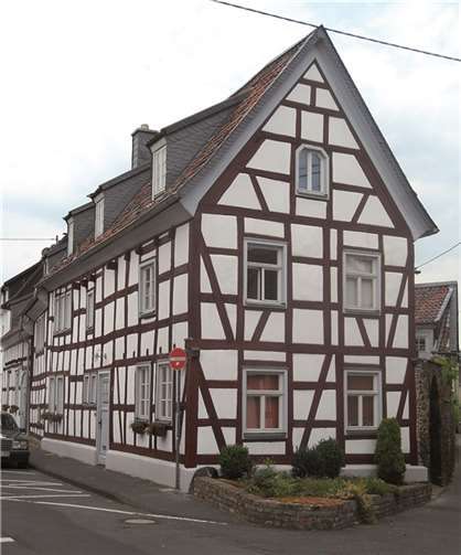 Fachwerkhaus nach der Restaurierung.