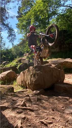 Fahrer: Milan Bondzio.  Foto: MSF Winningen e.V. im ADAC