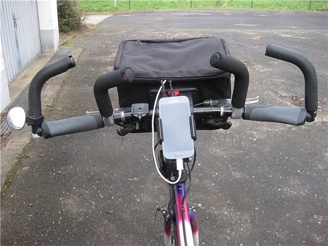 Fahrradnavigation mit dem Smartphone. privat