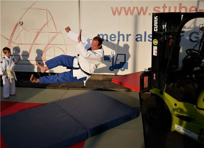 Fallen aus größerer Höhe- aber gelernt ist gelernt.Fotos: privat