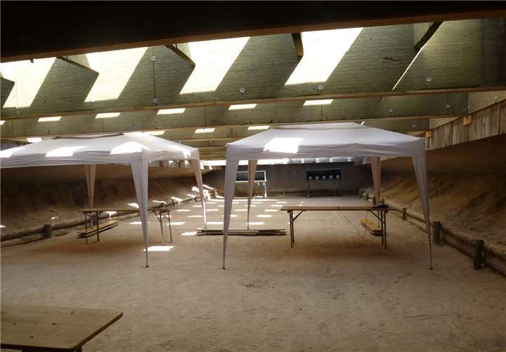 Fallscheibenanlage für die Landesmeisterschaften in Philippsburg. privat