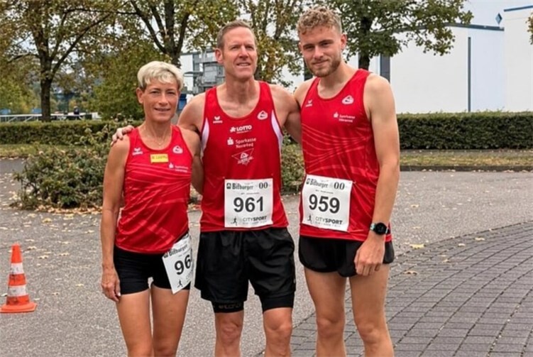 Familie Neumann stürmt das Podium:vlnr Sabine, Ingo u Denni Neumann