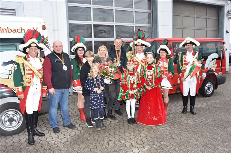 Familie Warsinski freut sich, das karnevalistische Brauchtum in Rheinbach zu unterstützen. Foto: Alfred Eich