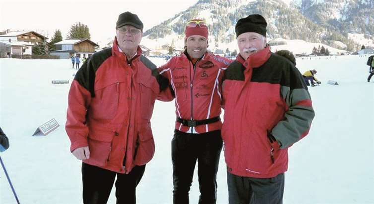 Fan-Foto mit Olympiasieger Peter Schlickenrieder.