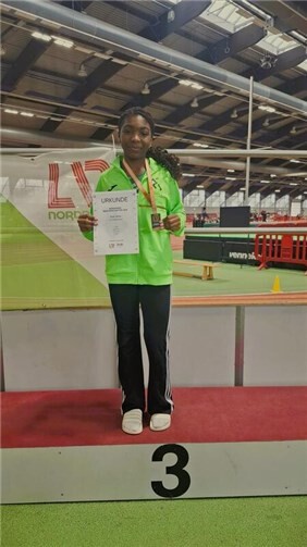 Fanwi Jikong, die Bronze im Hürdensprint gewannFoto: privat