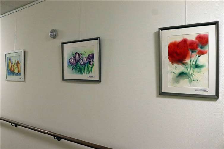 Farbkleckse in der tristen Winterzeit. Einige Beispiele des Selterser Malkreises.