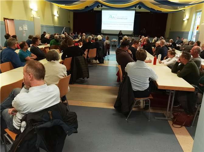 Fast 200 Zuhörer waren zum Start der Inforeihe zum Gewässerwiederherstellungskonzept der Ahr gekommen. Foto:BL