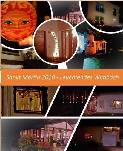 Fast alle Wimbacher Häuser trugen am Abend des 13. November leuchtenden Schmuck. Foto: Ortsgemeinde Wimbach