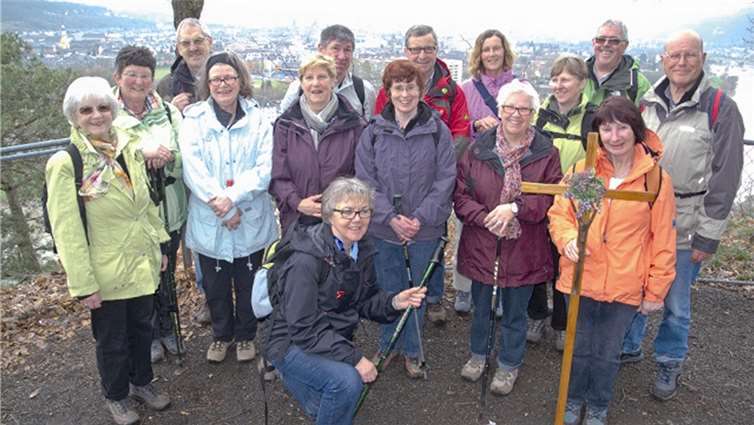 Fast geschafft, die Frauen und Männer konnten schon mal einen Blick auf Trier werfen. privat